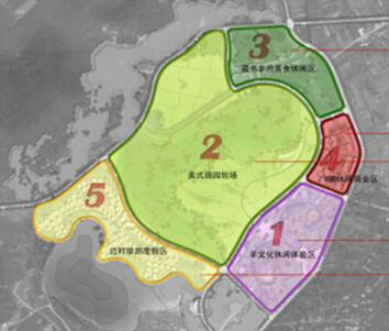 木渎天湾牧场精品庄园规划功能分区图